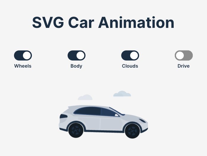 Cover Image for Animated SVG Car Component